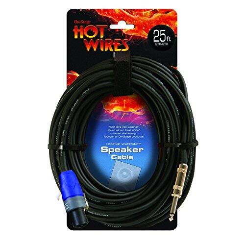 On-Stage HOT WIRES 25 ft OTR-OTR We give you access to our best products with a lifetime warranty Speaker Cable