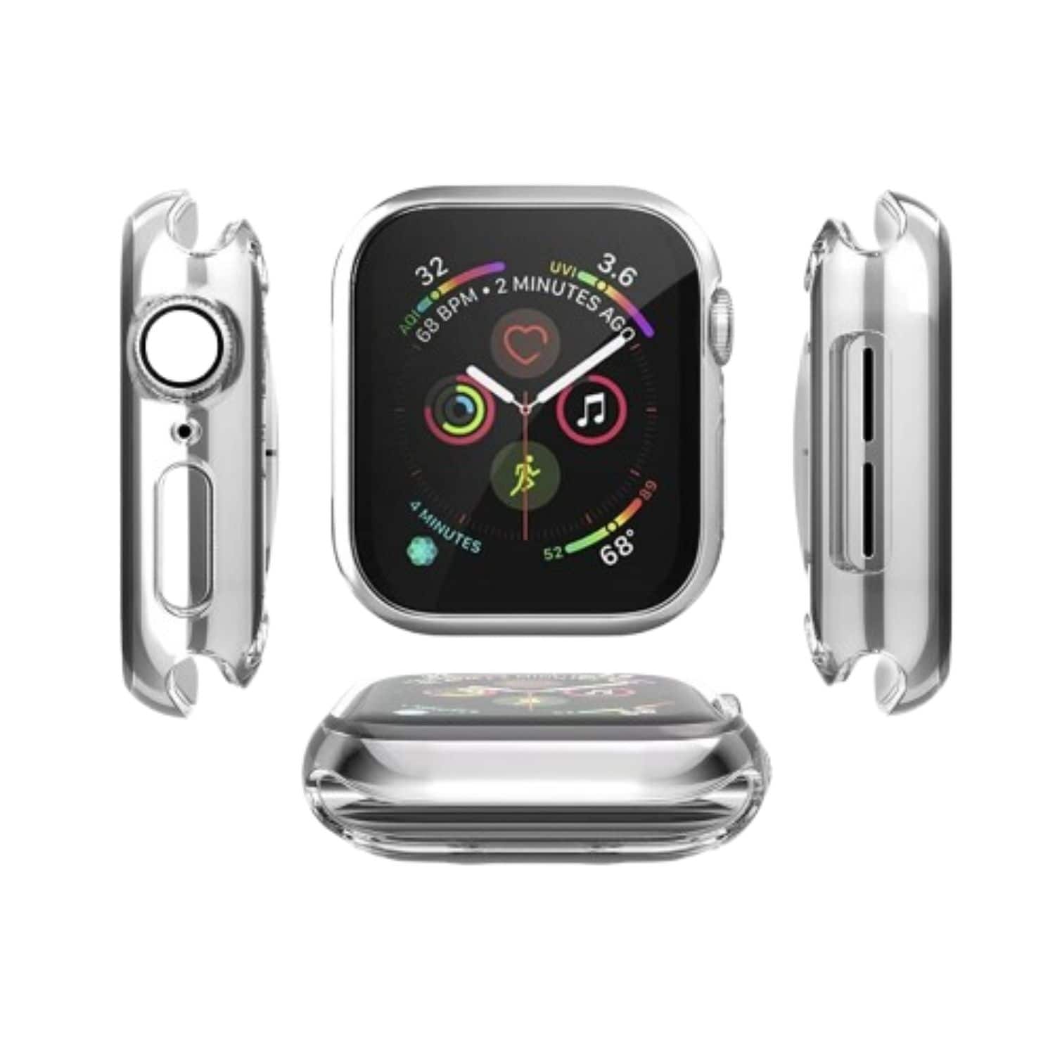 Home Collection - 45mm Case Protector Full Cover for Apple Watch - Clear