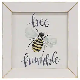 BreeBe - *Bee Humble Bee Framed Print - White