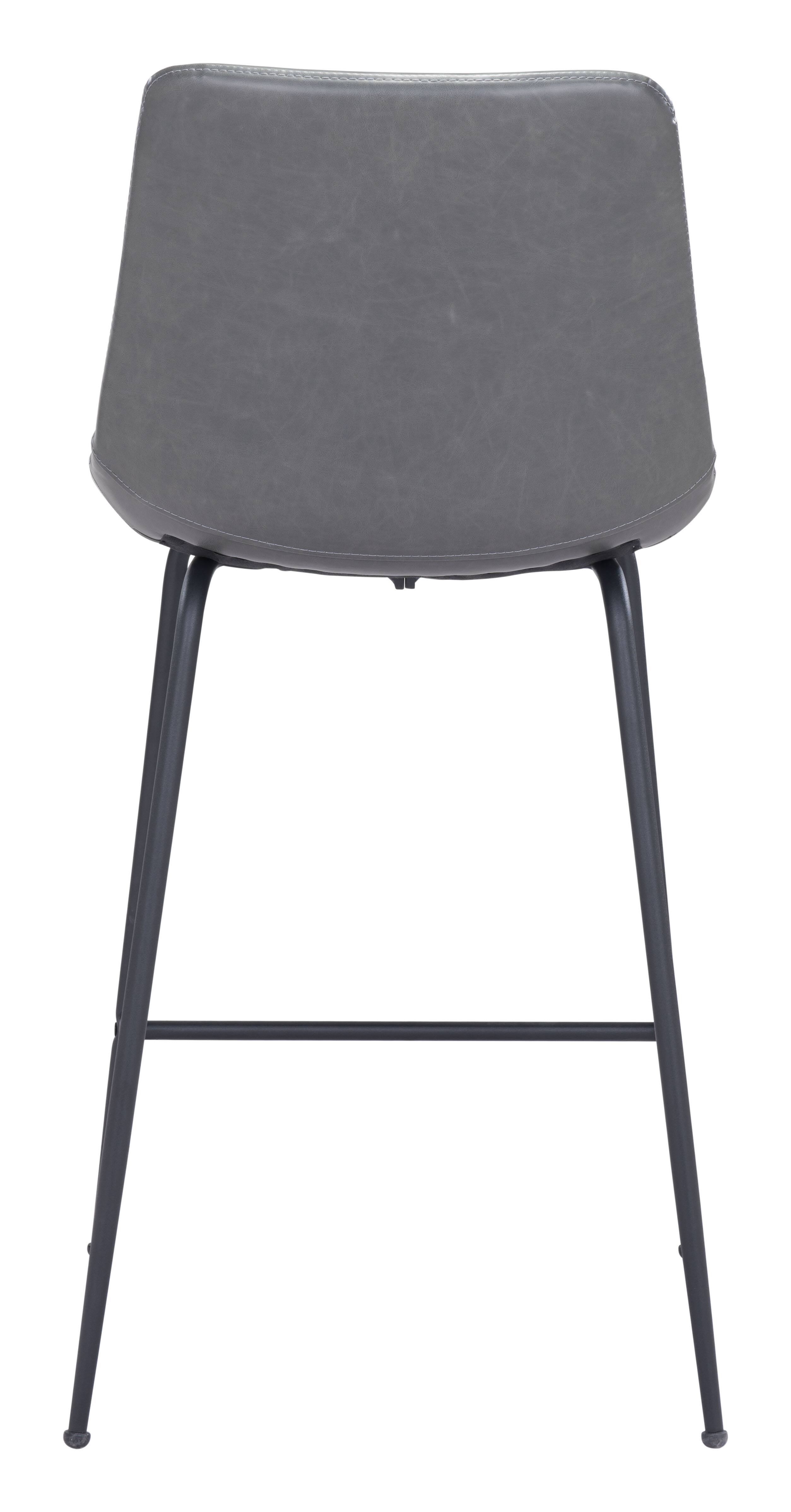 Alt View 2. Hivvago - Byron Counter Stool Gray - Gray.