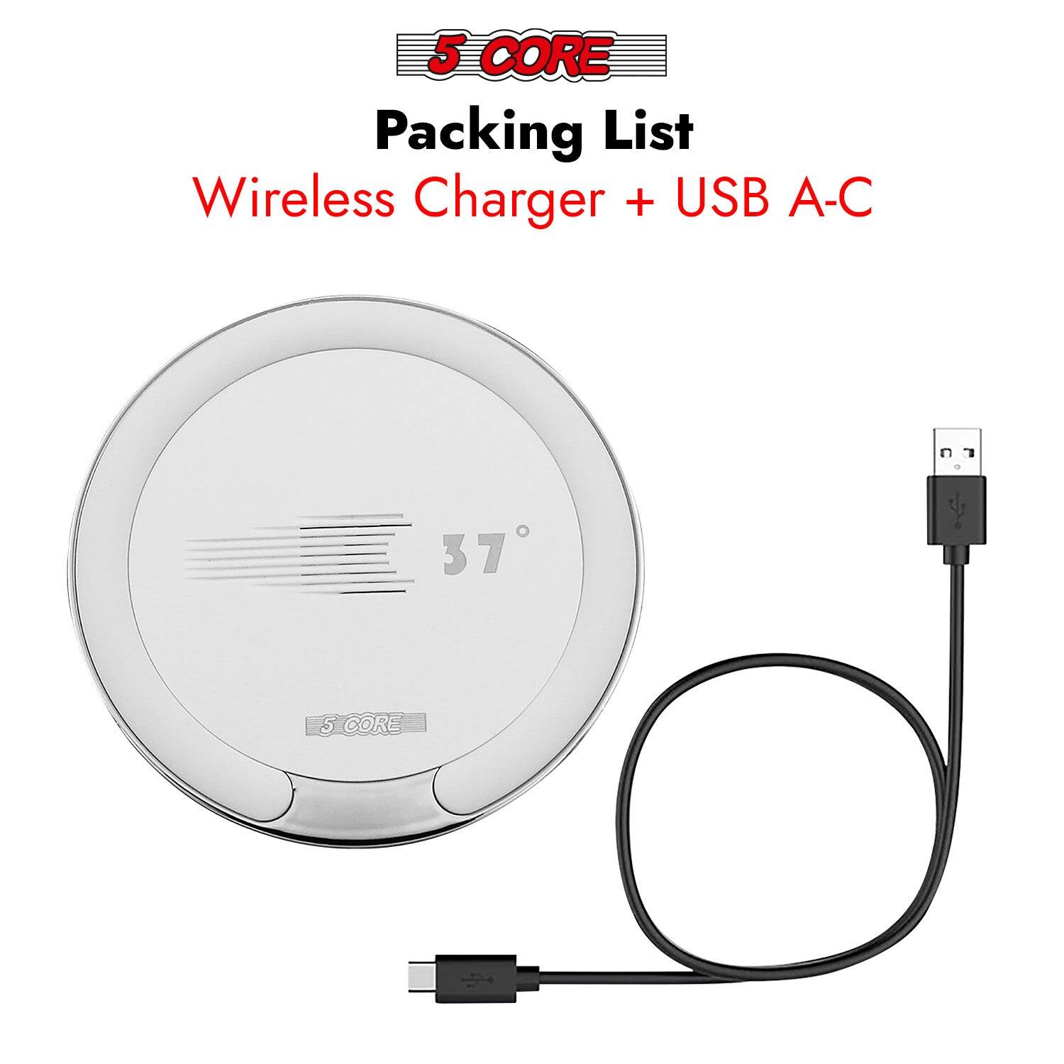 5 CORE  
Packing List  
Wireless Charger + USB A-C