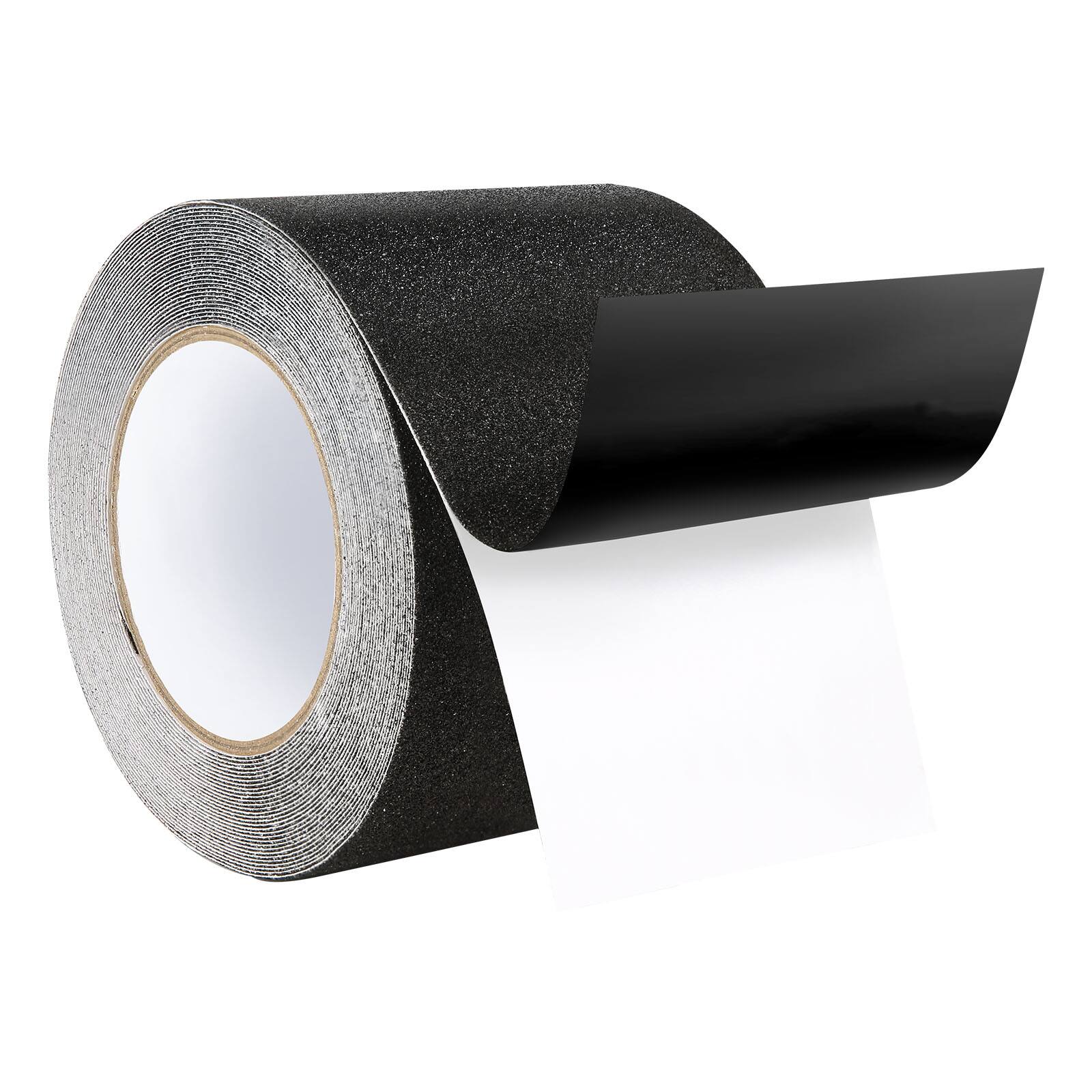 Alt View 5. VEVOR - Anti-Slip Tape, 35 FT x 4 inch Non Slip Grip Tape for Stairs Steps, 80-Grit Aluminum Oxide High Traction Non-Skid Stair - Black.