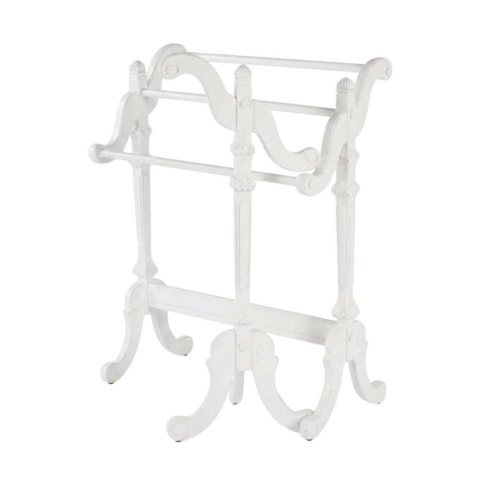 Angle. Butler Specialty - Newhouse Blanket Stand - White.