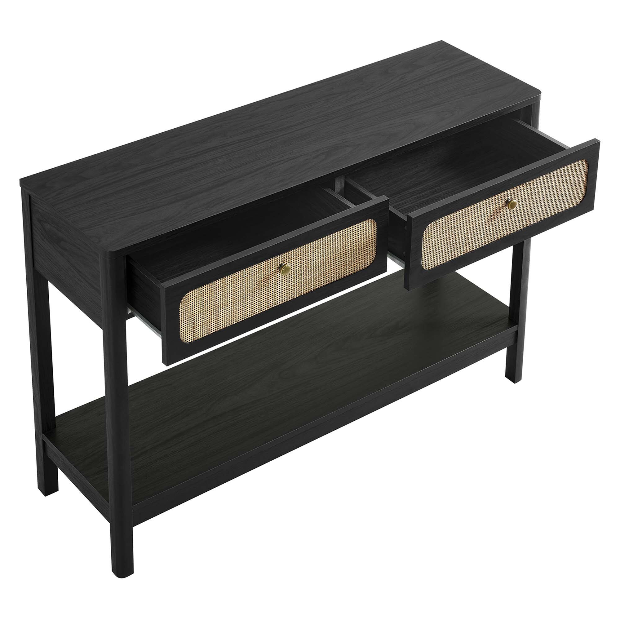 Alt View 5. Modway - Chaucer Wood Entryway Console Table by Modway - Black.