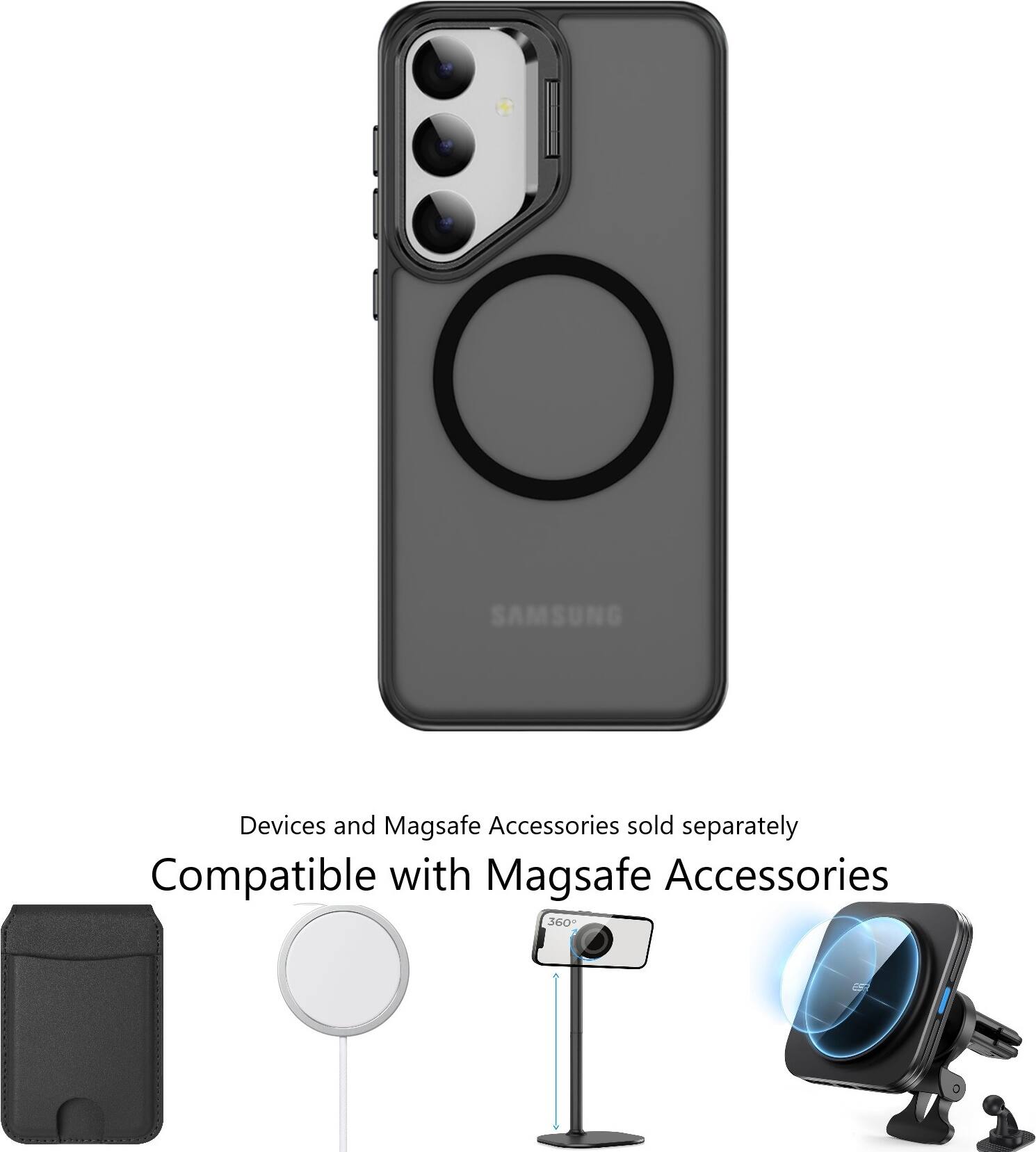 SAMSUNG Devices and Magsafe Accessories sold separately. Compatible with Magsafe Accessories.