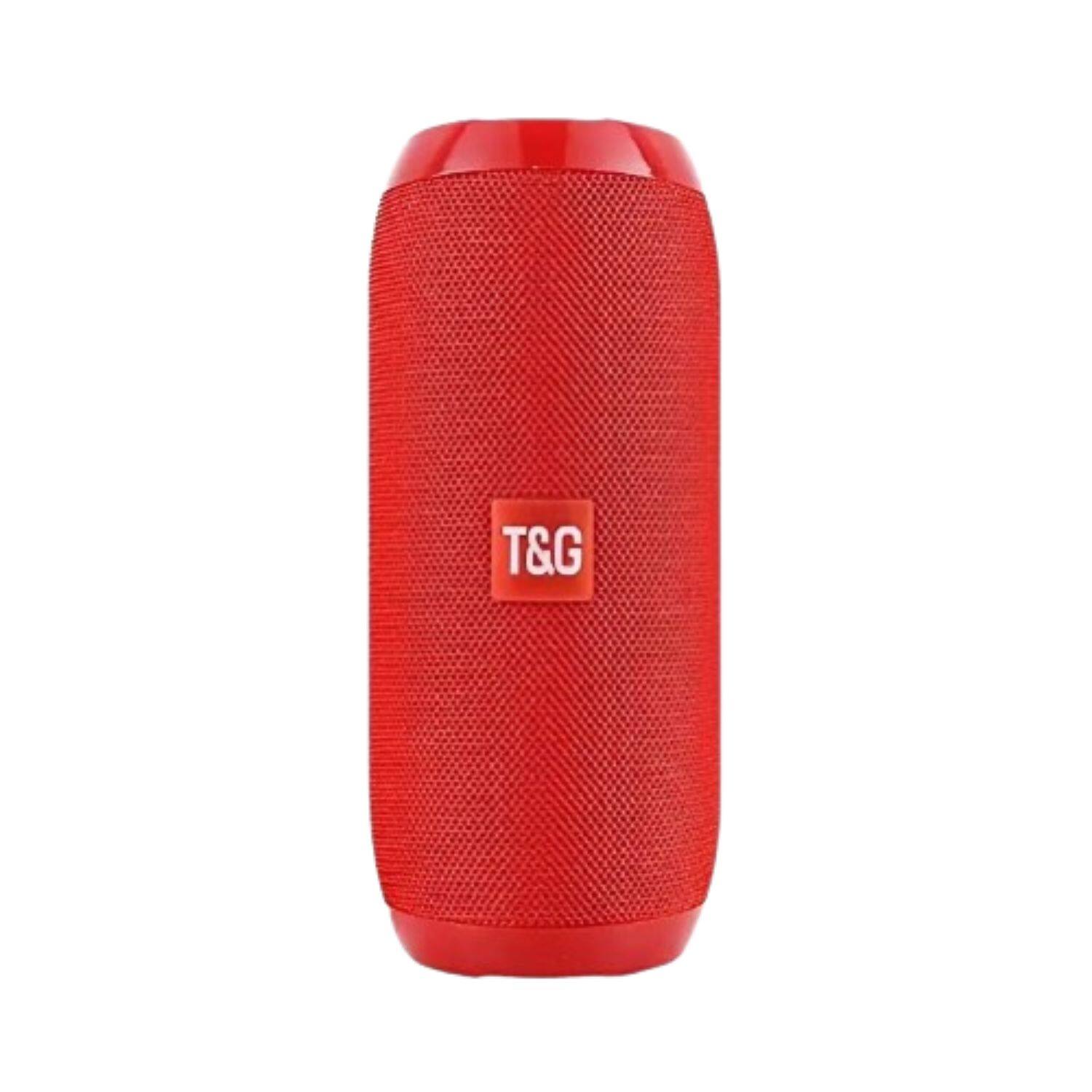 Front. Home Collection - Red #1 Portable Bluetooth Wireless Speaker – Waterproof Stereo Bass Sound with USB, TF Card, and FM Radio.