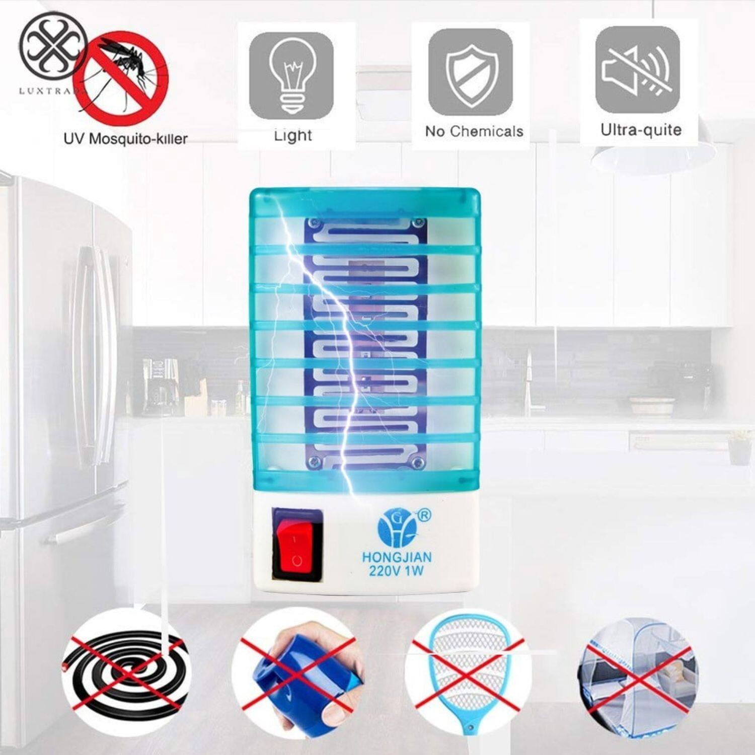 LUXTRA UV Mosquito-killer Light  
No Chemicals  
Ultra-quiet  

HONGJIAN  
220V 1W