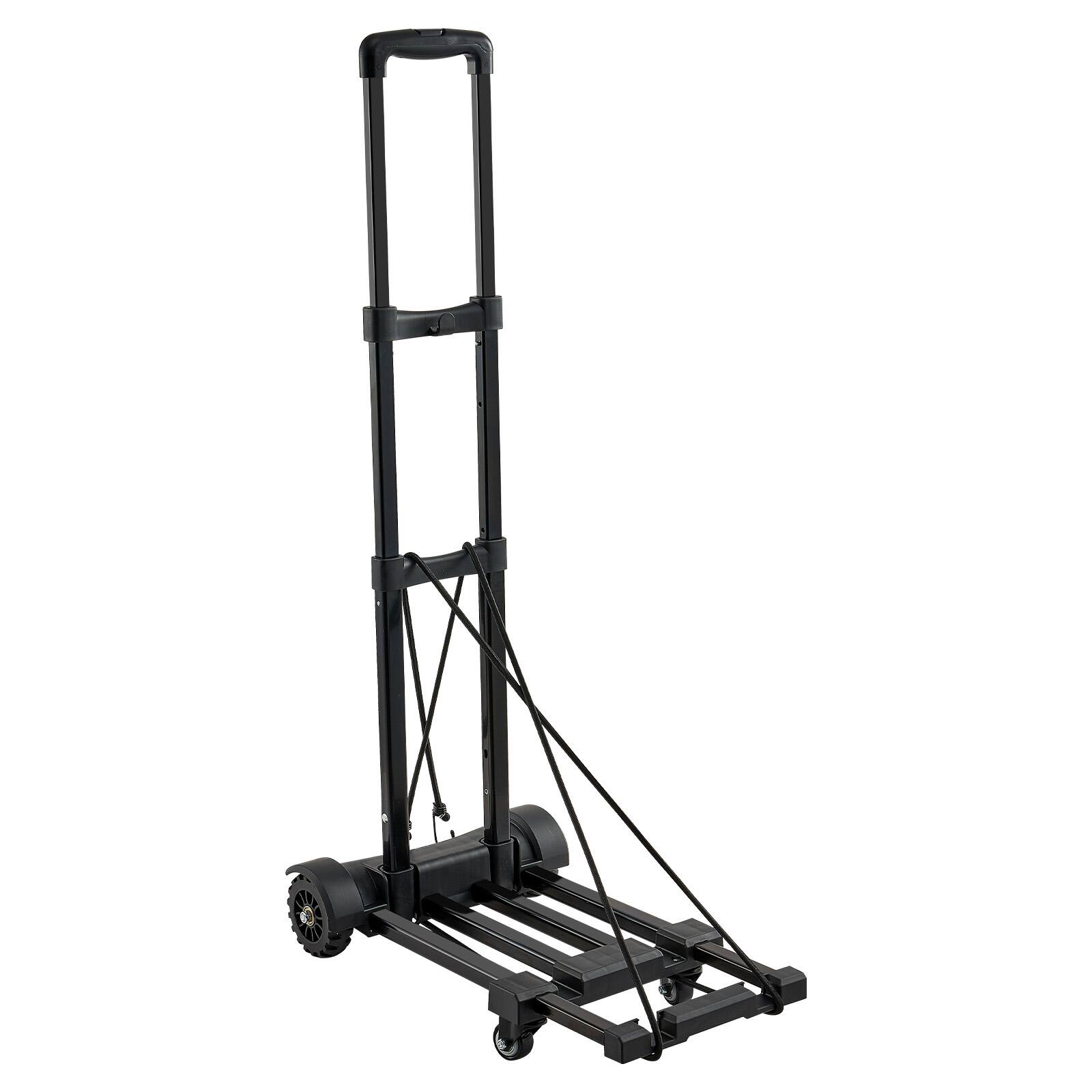Angle. LOVMOR - 290-Lb Folding Hand Truck Platform Cart Dolly for Moving and Transport - Black.