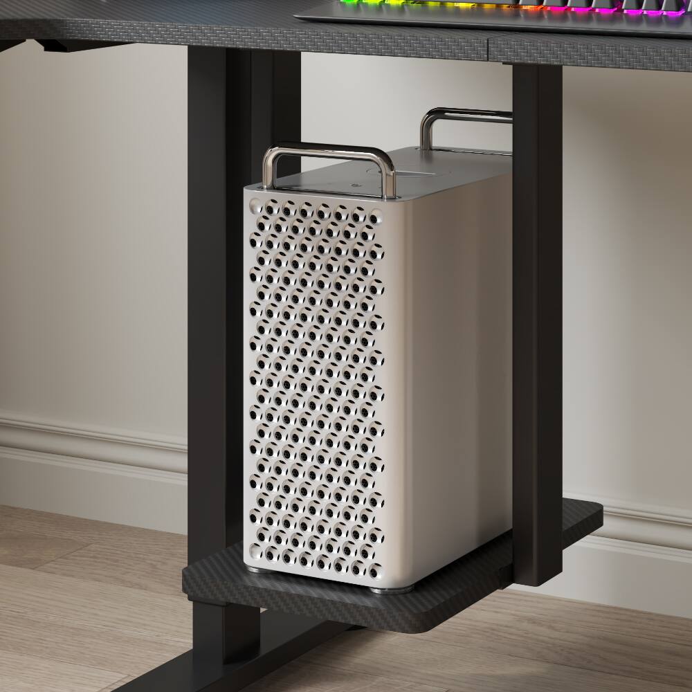 Alt View 2. MERAVOM - 63" Dual Motor Height Adjustable Electric Standing Desk, Height Stand Up Computer Desk, Sit and Stand Home Office Desk - Black.