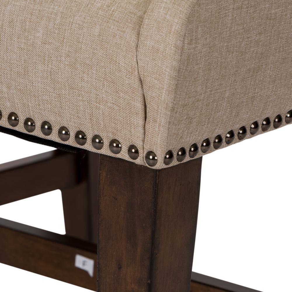 Alt View 5. Liberty Furniture Industries - Armand Upholstered Side Chair (RTA)-Set of 2 in Antique Brownstone - Brown.