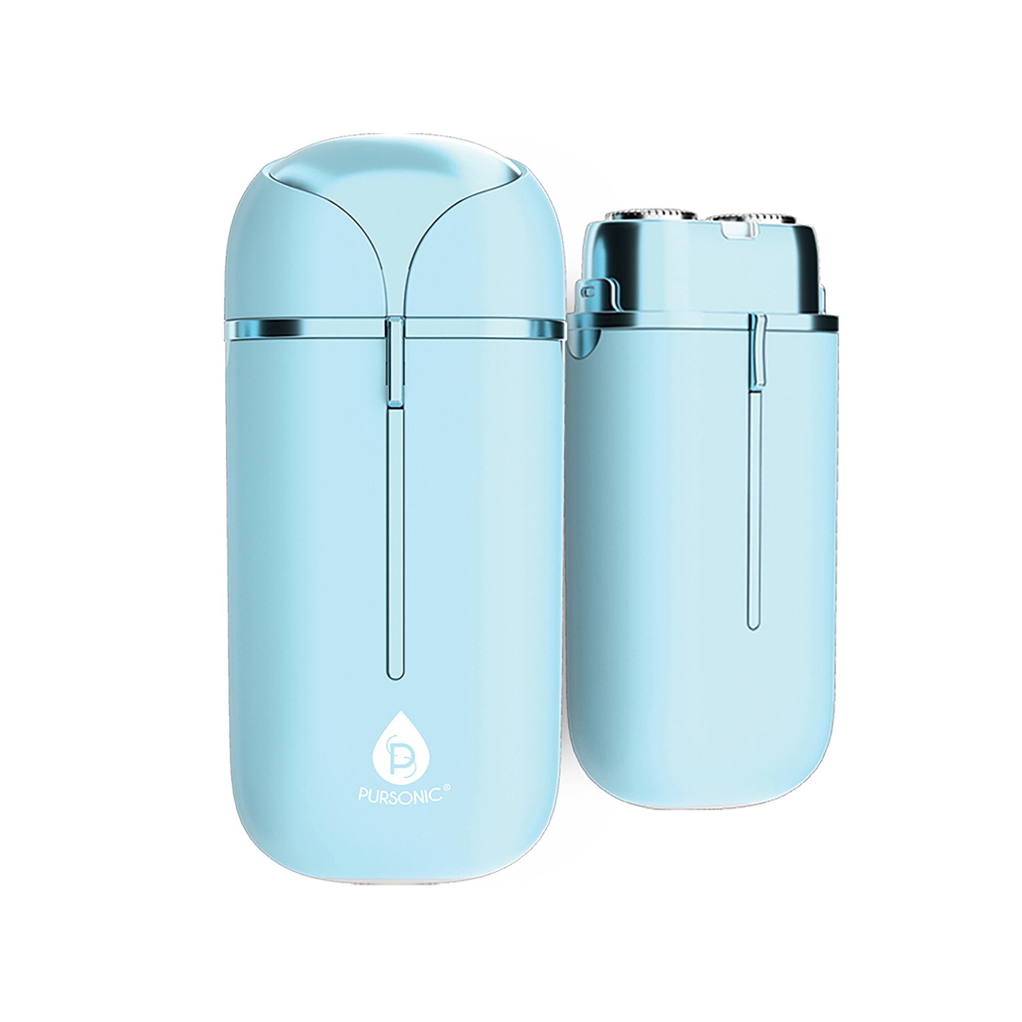 Angle. Pursonic - Painless Electric Shaver - Aqua.