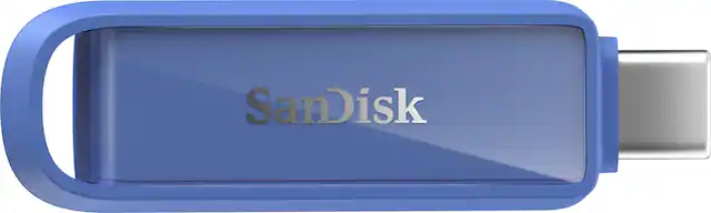 Front. SANDISK - SanDisk Phone Drive 256GB USB Type-C - Maritime Blue - blue.