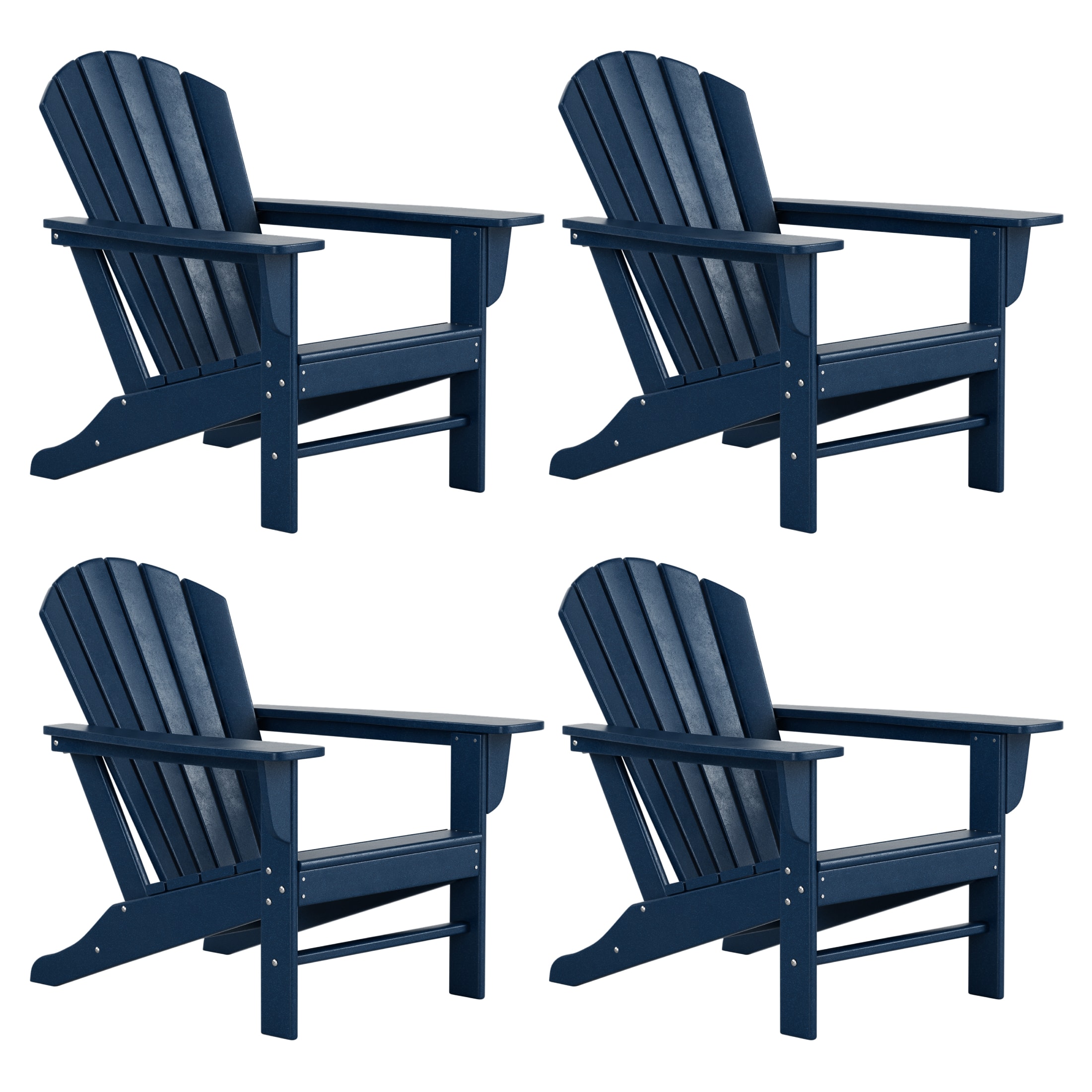 WestinTrends - Dylan Outdoor Adirondack Chair (Set of 4) - Navy Blue price history on PriceWatchPro
