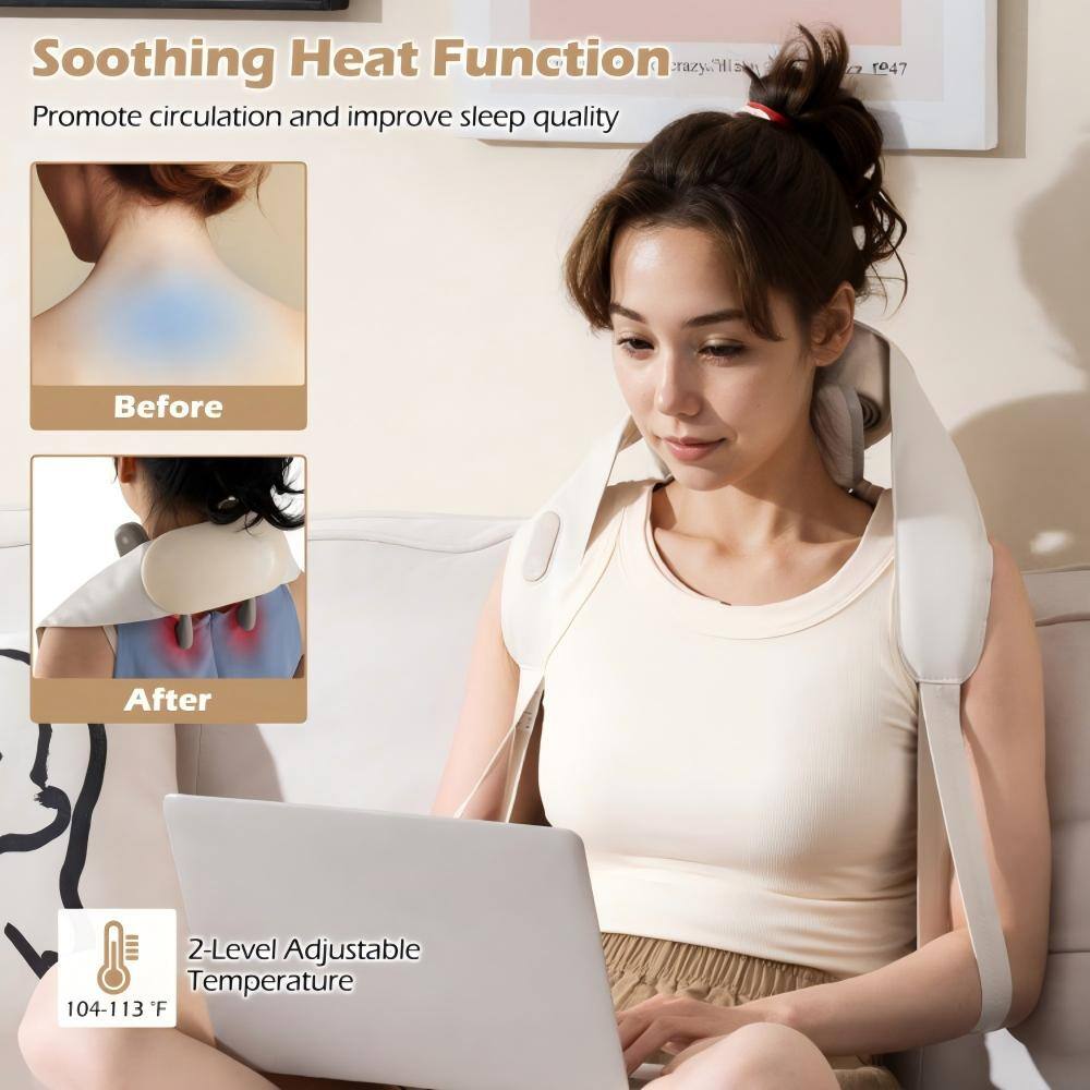 Soothing Heat Function  
Promote circulation and improve sleep quality  

Before  
After  

2-Level Adjustable Temperature  
104-113°F