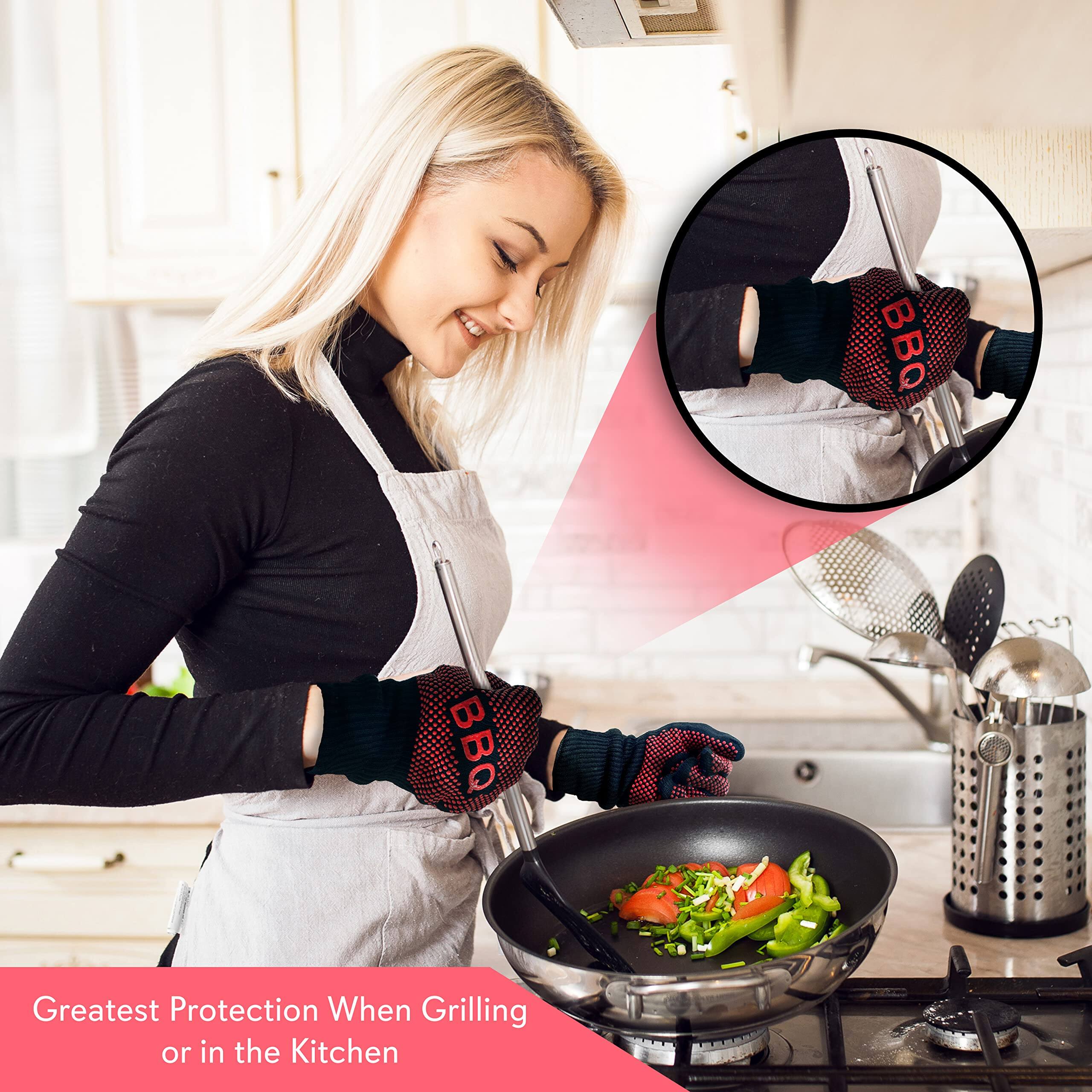 BBQ Gloves - Greatest Protection When Grilling or in the Kitchen