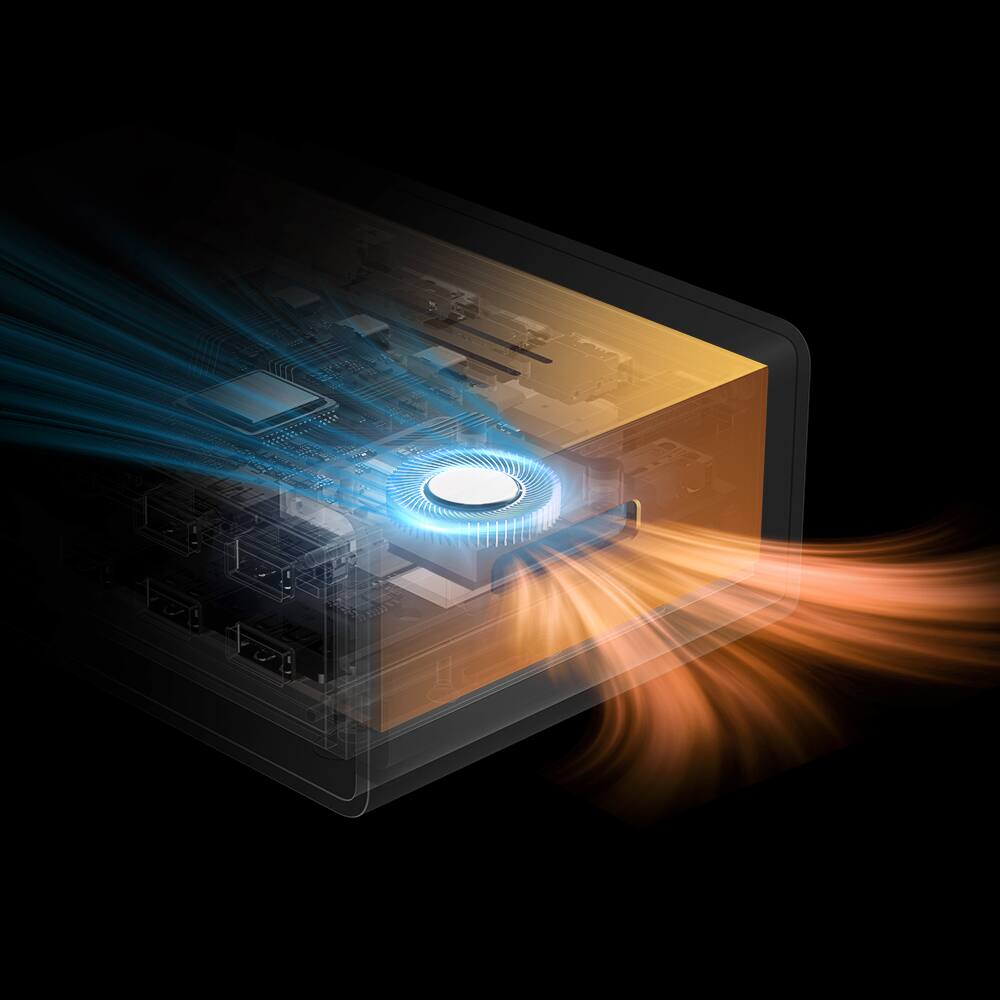 Alt View 5. iVANKY - FusionDock Max 2 Thunderbolt 5 Docking Station 23-in-1 Triple 6K Display  For MacBook with Thunderbolt 5 Cable.