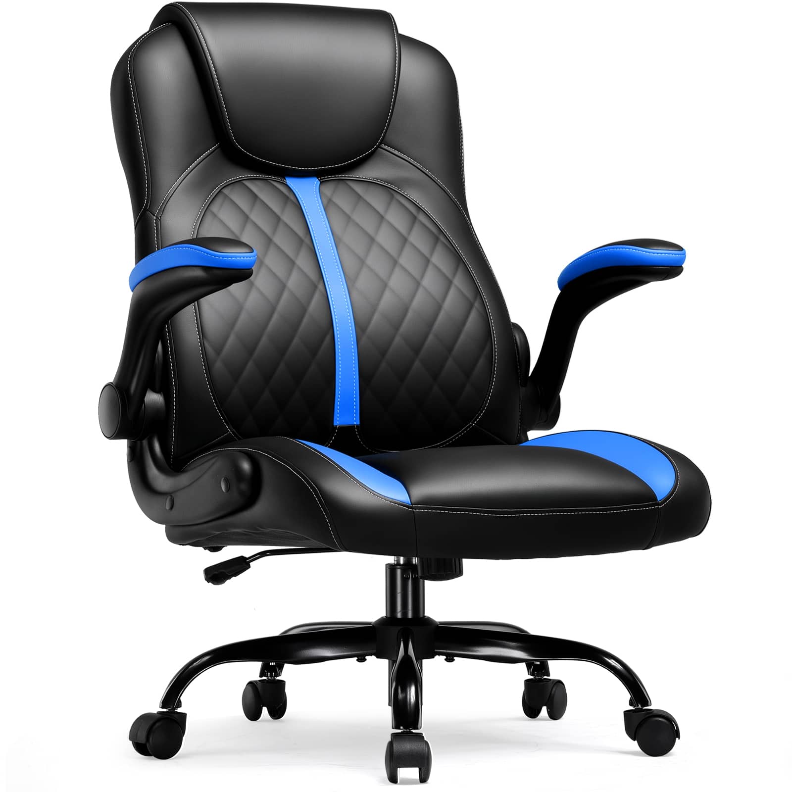 Front. GTPlayer - GT550 Ergonomic Gaming Chair - Blue.