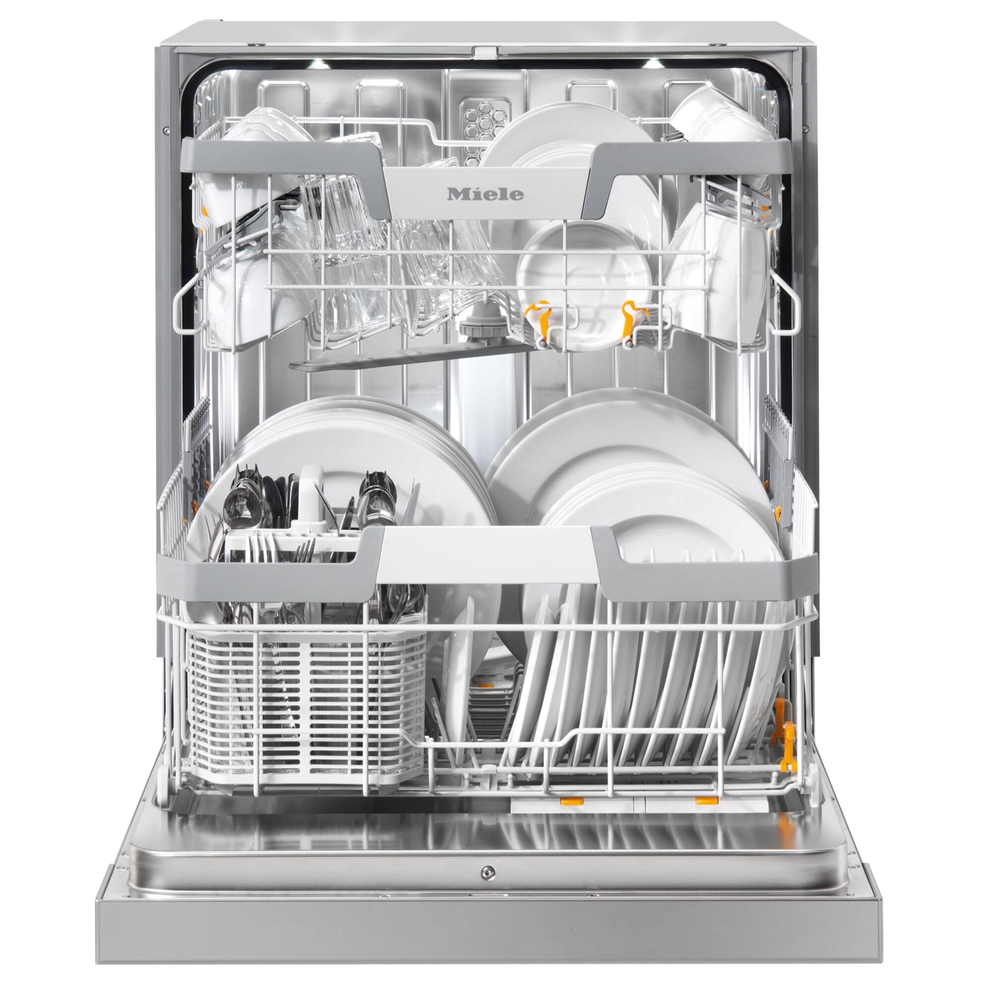 Left. Miele - PFD 102 I 24" Integrated ProfiLine Dishwasher - 120V - Panel Ready.
