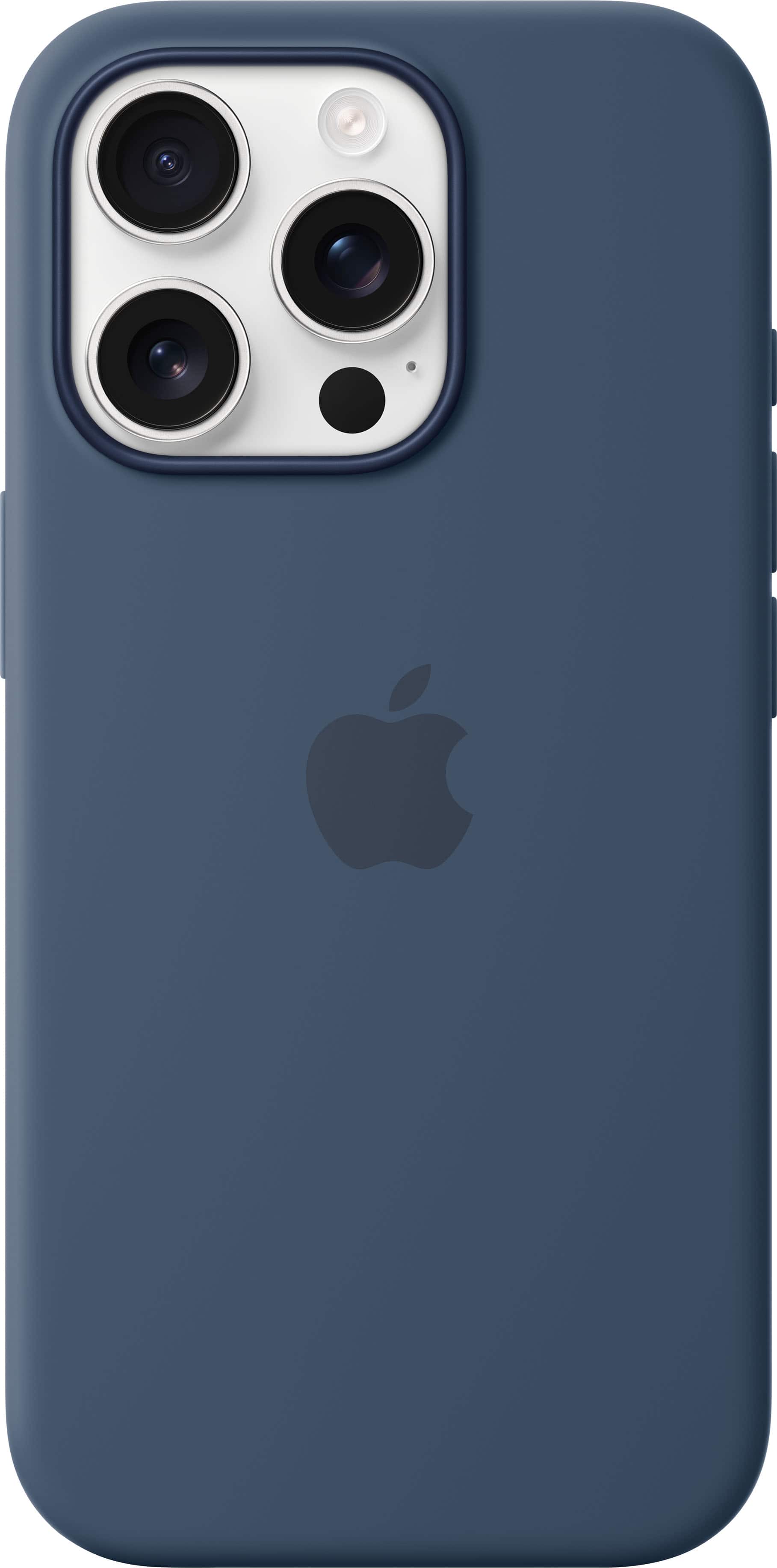 Alt View 12. Apple - iPhone 16 Pro Silicone Case with MagSafe - Denim.