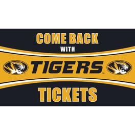 Evergreen Enterprises - Missouri Tigers 28" x 16" Come Back With Tickets Door Mat - Multicolor