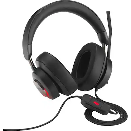 Front. Kensington - Kensington H2000 USB-C Over-Ear Headset - Stereo - USB Type C - Wired - 32 Ohm - 20 Hz to 20 kHz - Over-the-ear - Black.