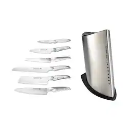 Global - SAI 7 Piece Knife Block Set - Silver