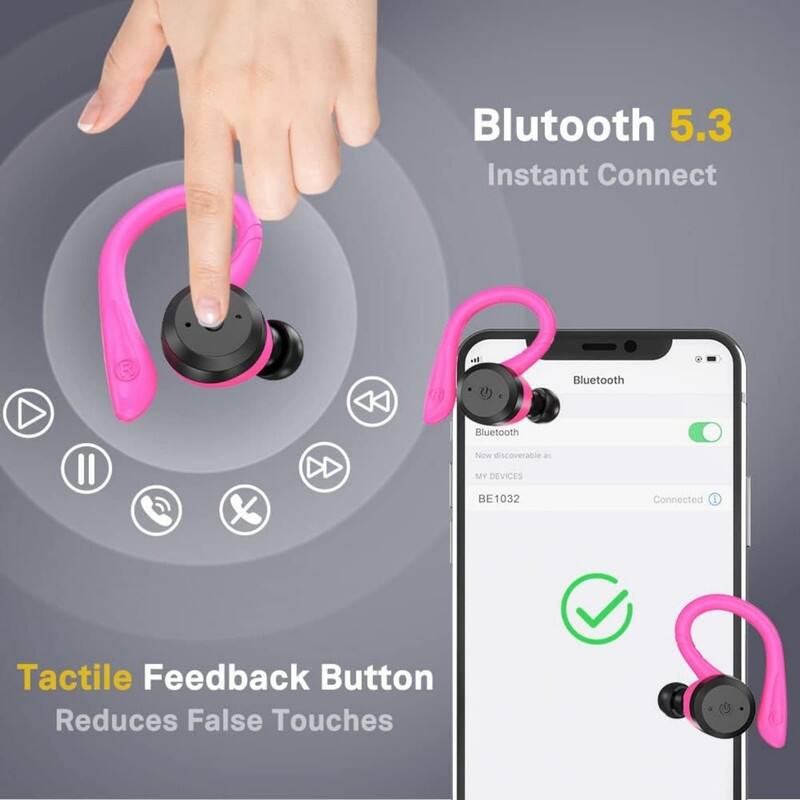 Bluetooth 5.3  
Instant Connect  

Bluetooth  
Now discoverable as MY DEVICES  
BE1032  
Connected  

Tactile Feedback Button  
Reduces False Touches