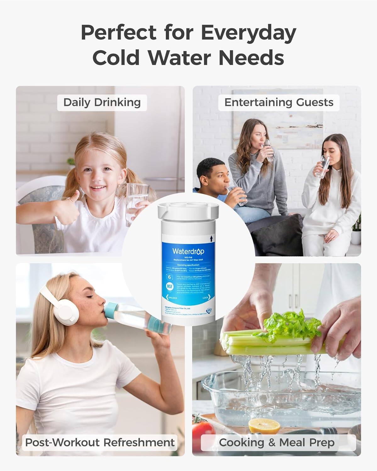 Perfect for Everyday Cold Water Needs

- Daily Drinking
- Entertaining Guests
- Post-Workout Refreshment
- Cooking & Meal Prep