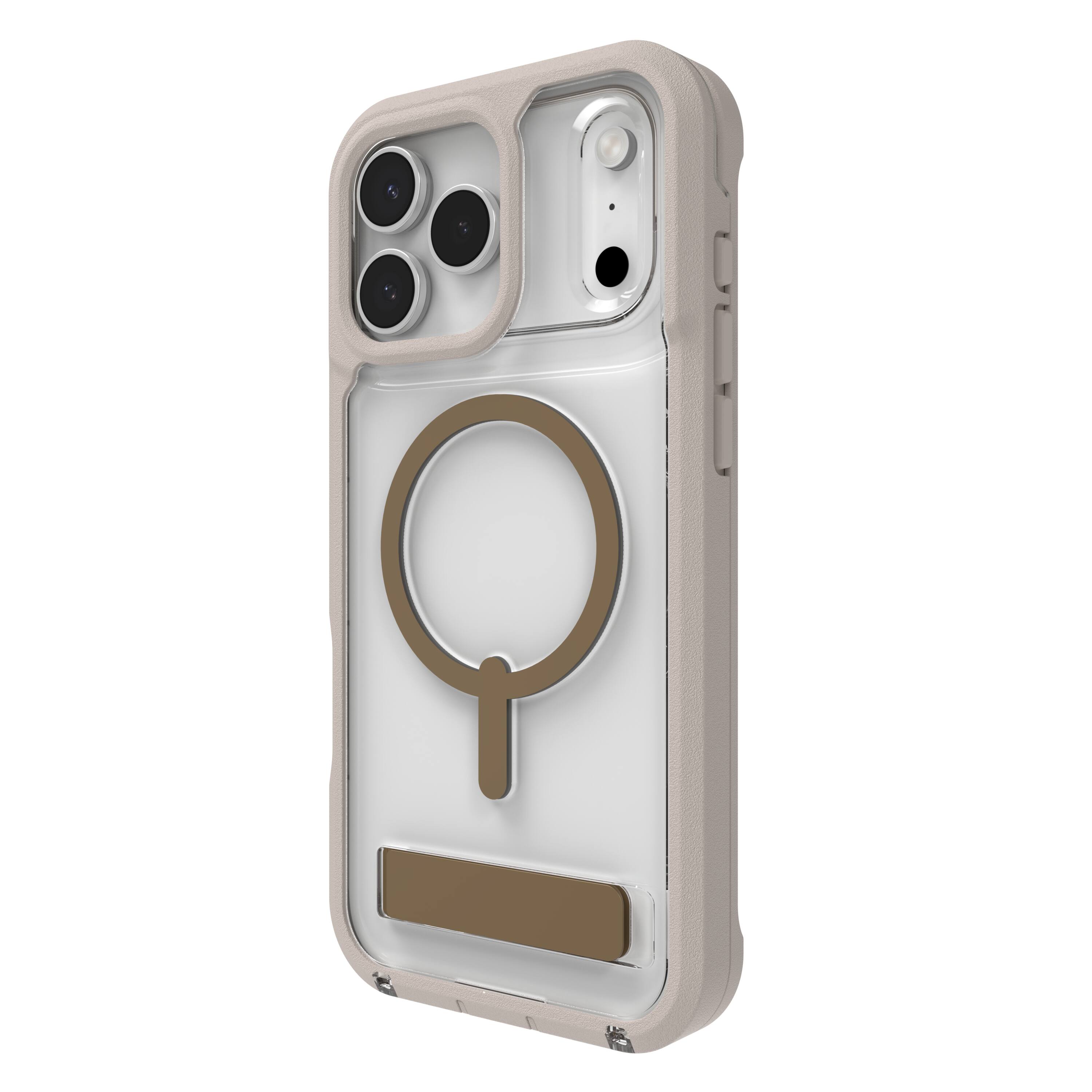 Alt View 11. ZAGG - Rainier Snap with Kickstand for Apple iPhone 17 Pro Max - Sandstone.