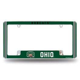 Rico Industries - Ohio Bobcats Chrome Metal License Plate Frame with Full Frame Team Color Graphics - Multi