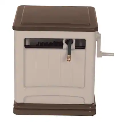 Front. Suncast - Suncast Smart Trak 225 ft. Beige Free Standing Hideaway Hose Reel.