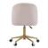Alt View 12. Linon Home Décor - Andrea Plush Velvet Fabric Rolling Desk Chair - Pink.