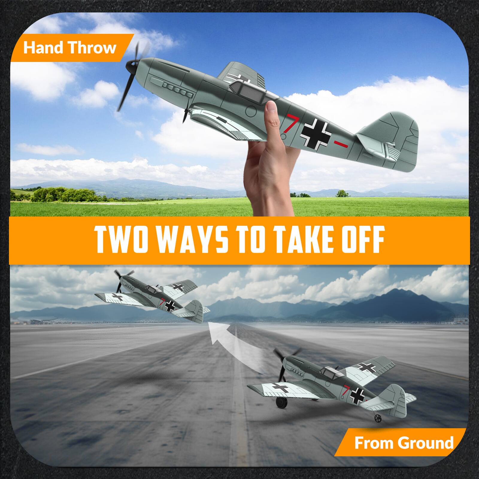 Hand Throw

7+ 7

TWO WAYS TO TAKE OFF

From Ground