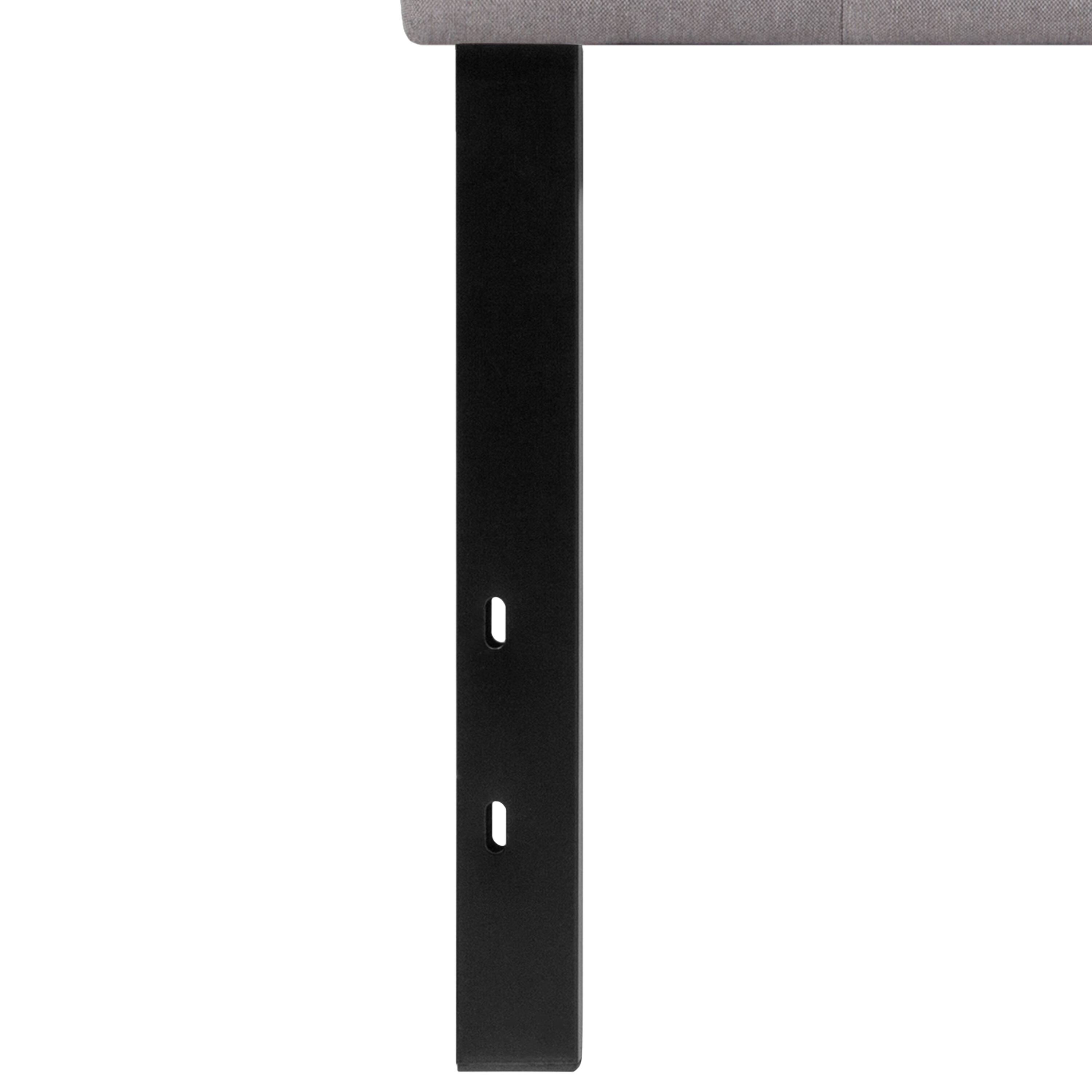 Alt View 6. Emma + Oliver - Arched Button Tufted Upholstered Headboard - Light Gray.