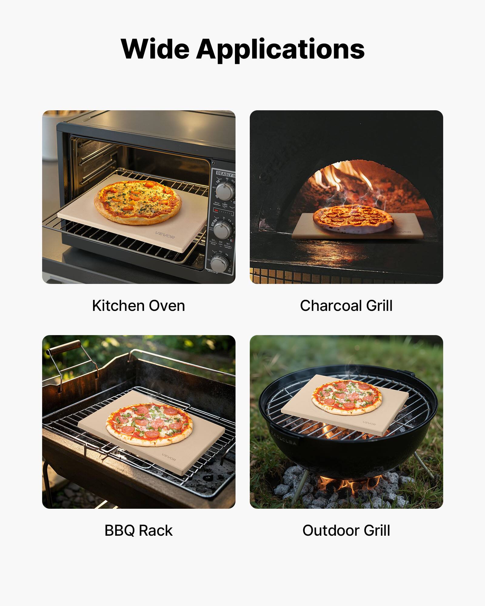 Wide Applications

- Kitchen Oven
- Charcoal Grill
- BBQ Rack
- Outdoor Grill