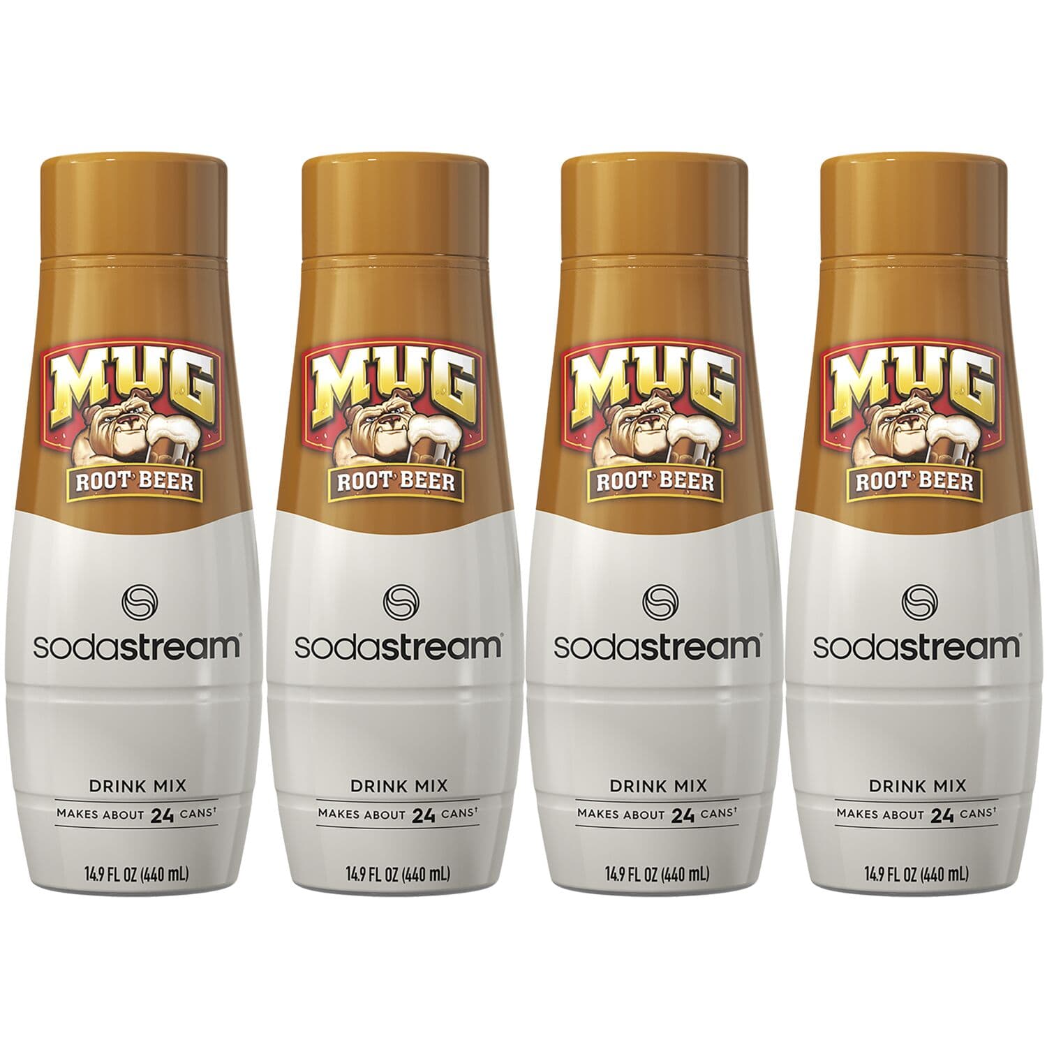 SodaStream - Mug Root Beer Drink Mix 4-Pack - Brown - Front_Zoom