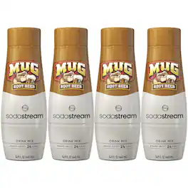 SodaStream - Mug Root Beer Drink Mix 4-Pack - Brown