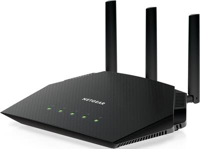 NETGEAR - Nighthawk AX3000 Dual-Band Wi-Fi 6 Router - Black NETGEAR - Nighthawk AX3000 Dual-Band Wi-Fi 6 Router - Black