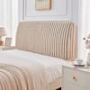 Front. Pinmoco - 6.3" Thickness Upholstered Headboard Ergonomic Design Headboard - Light Camel.