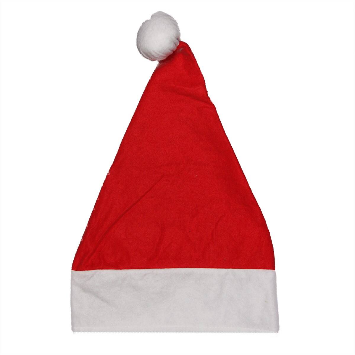 Alt View 1. Northlight - Red and White Unisex Adult Christmas Santa Hat Costume Accessory - Small - Red.