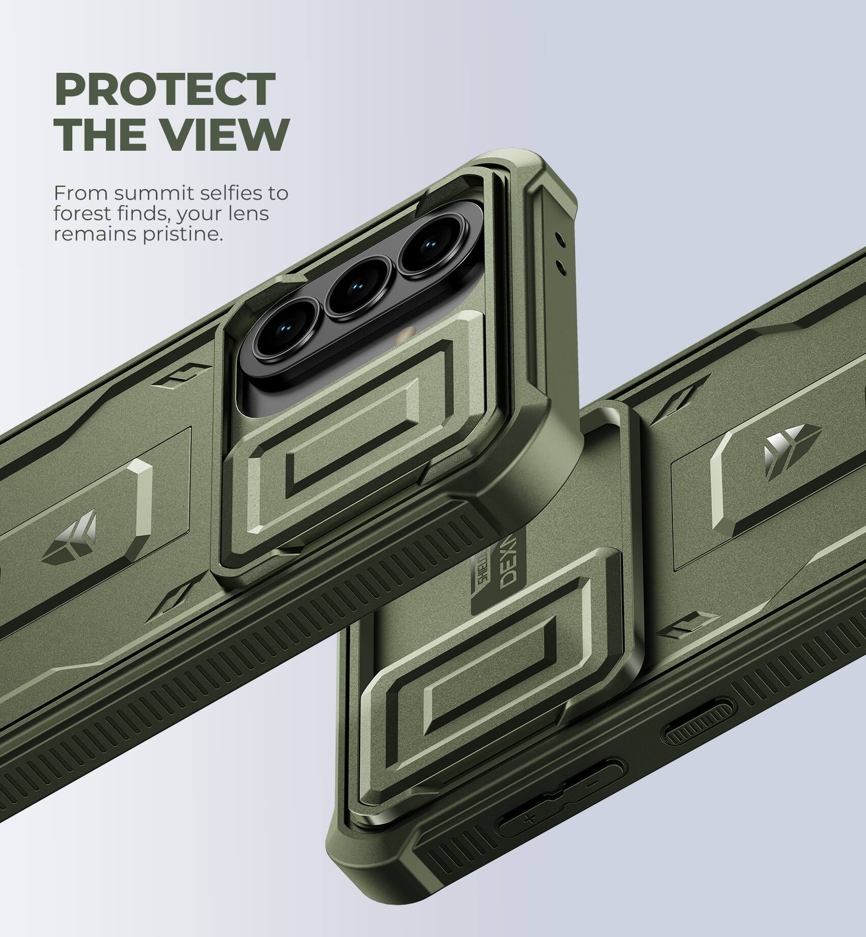 PROTECT THE VIEW  
From summit selfies to forest finds, your lens remains pristine.  
T235 DEX