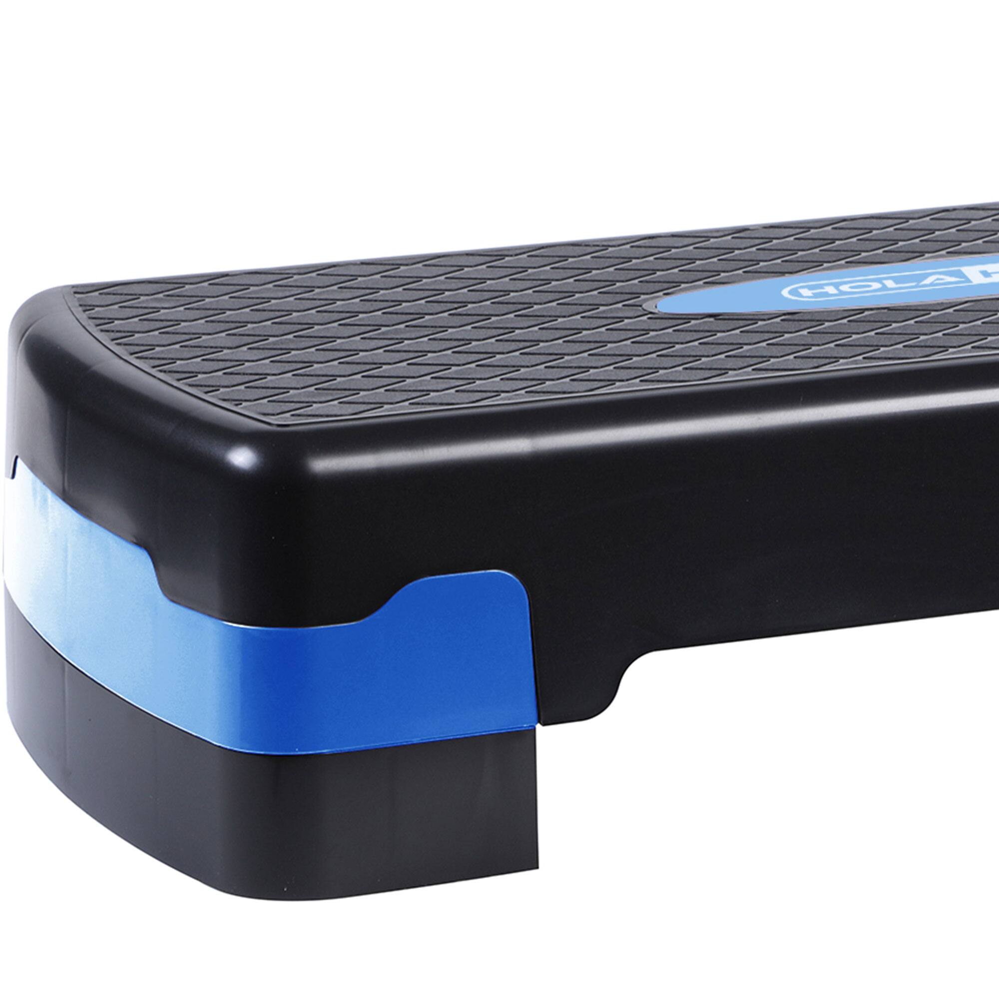 Alt View 3. HolaHatha - HolaHatha Aerobic Step Platform Exercise Fitness Equipment w/ Adjustable Height - Blue.