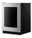 Alt View 10. KitchenAid - 5.2 Cu. Ft. Undercounter Refrigerator with Glass Door - Black Cabinet/Stainless Doors.
