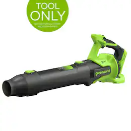 Greenworks - 24V (130 MPH / 515 CFM) Brushless Axial Leaf Blower, Tool Only, Battery and Charger Not Included - Green