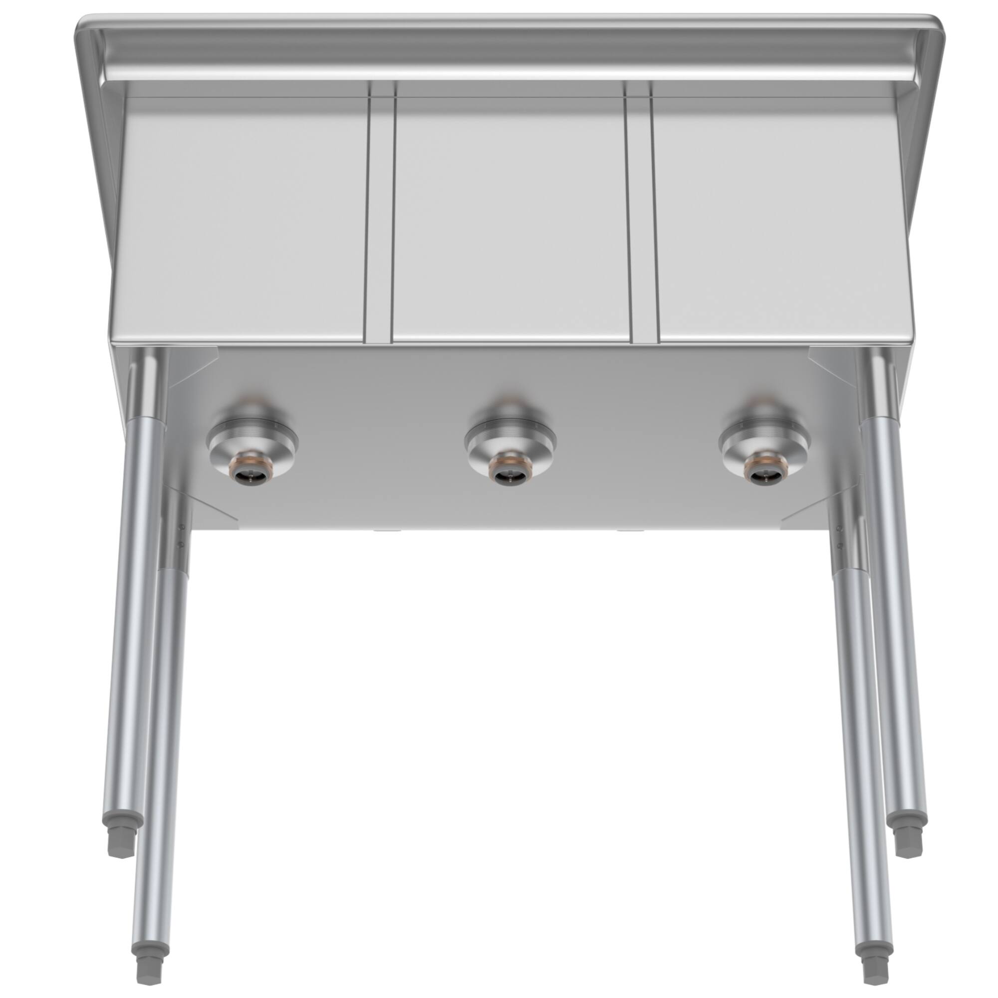 Alt View 2. Koolmore - 36 in. Three Compartment Stainless Steel  Sink, Bowl Size 10" x 14" x 10" SC101410-N3. - Stainless Steel.