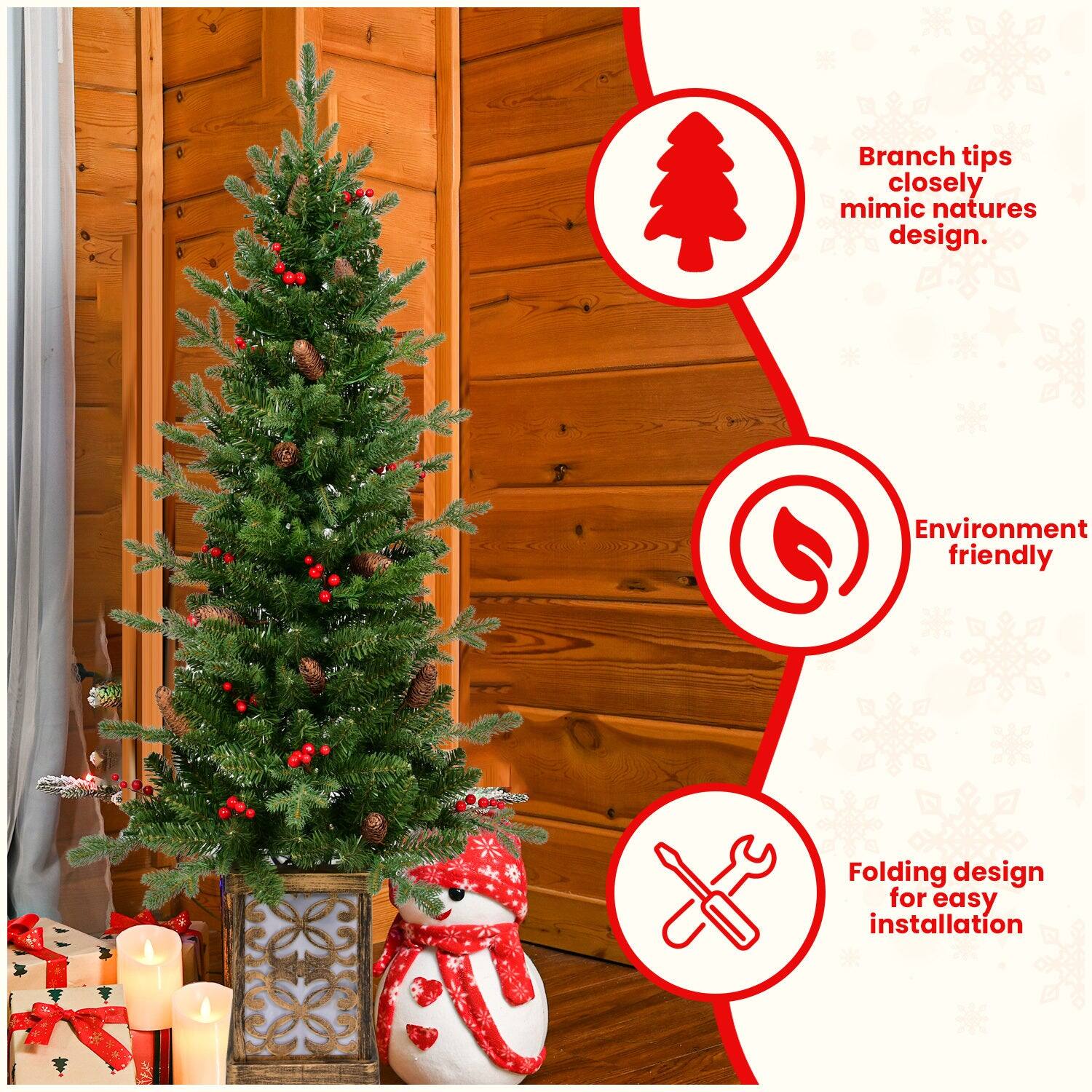 Branch tips closely mimic nature's design.

Environment friendly

Folding design for easy installation