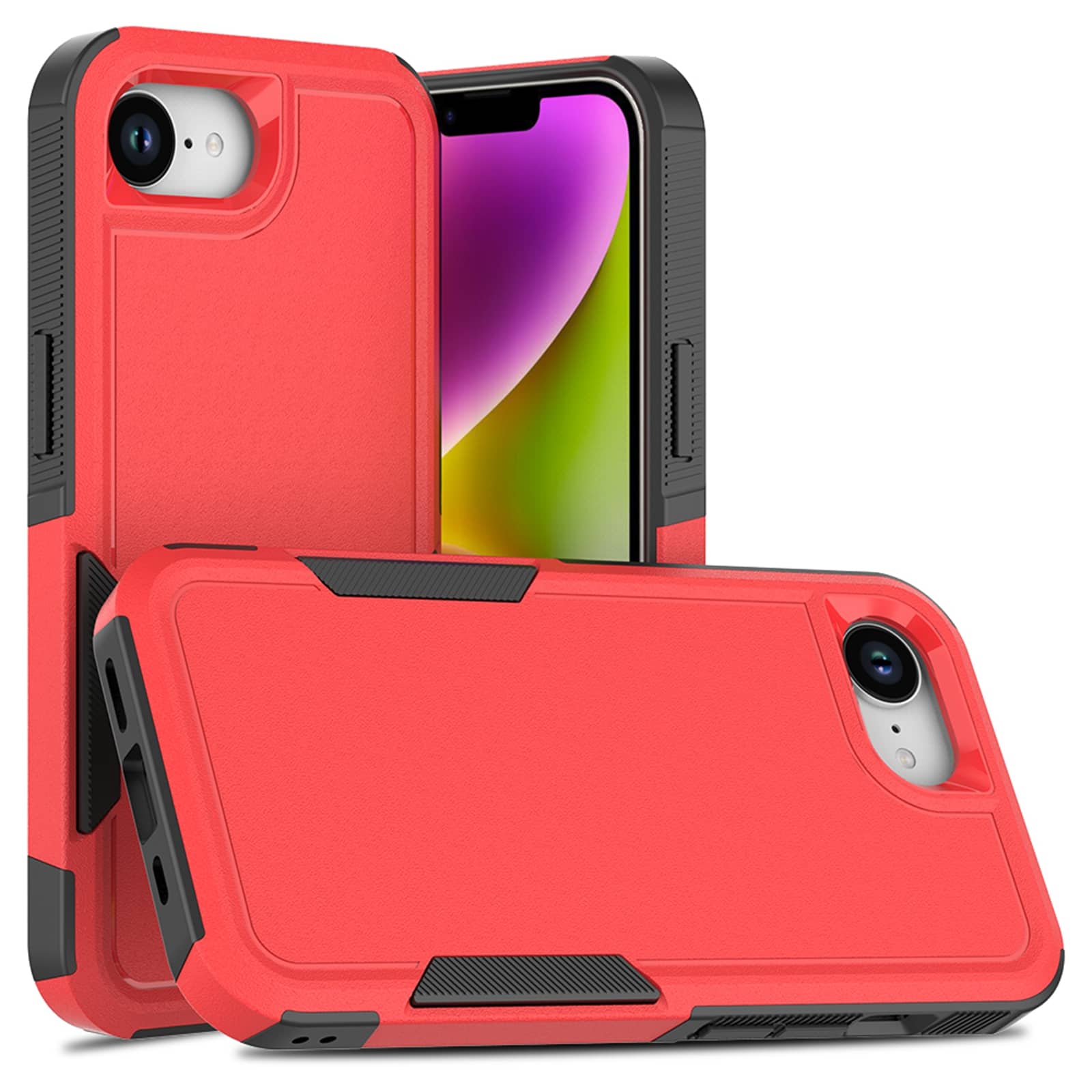 UUCOVER - Shockproof Case for iPhone 17e / iPhone 16e Hybrid Dual Layer TPU + PC Protective Anti-Slip Rugged Back Cover - Red price history on PriceWatchPro
