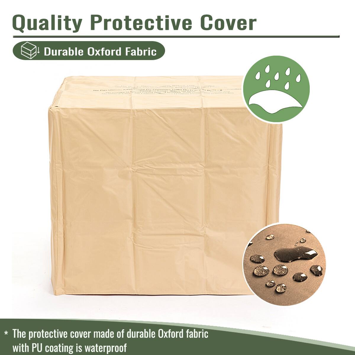 Quality Protective Cover

- Durable Oxford Fabric

* The protective cover made of durable Oxford fabric with PU coating is waterproof