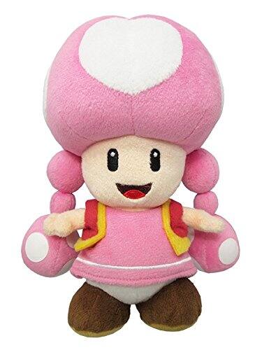 Alt View 1. Sanei - Little Buddy USA Super Mario All Star Collection 7.5" Toadette Plush.