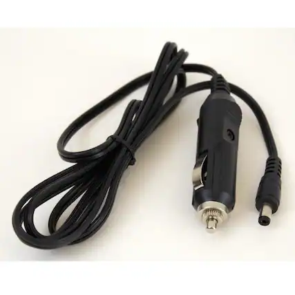 Front. Naxa - 12 Volt DC Cord To Power TVs With A Cigarette Lighter Socket - Universal Connector - Black.